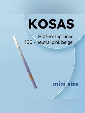 🇺🇸🆕NWOB KOSAS |FULL| Chic classic neutral pink beige Hotliner Lip Liner (100 )